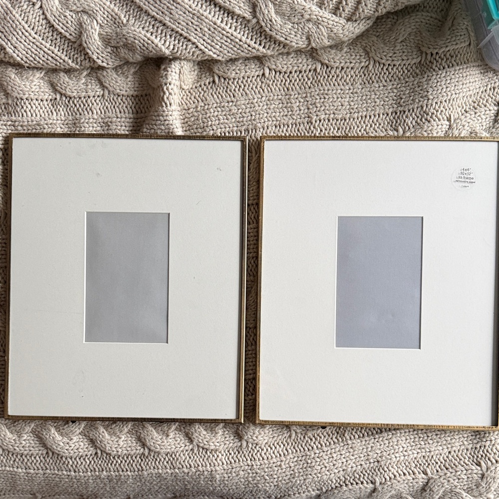 Set of (2) Hearth & Hand Magnolia Antique Brass Frame